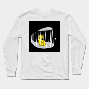 man in a cage Long Sleeve T-Shirt